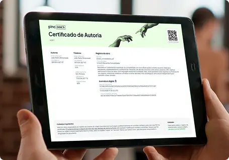 Imagem de um certificado digital com carimbo do tempo e hash criptográfico